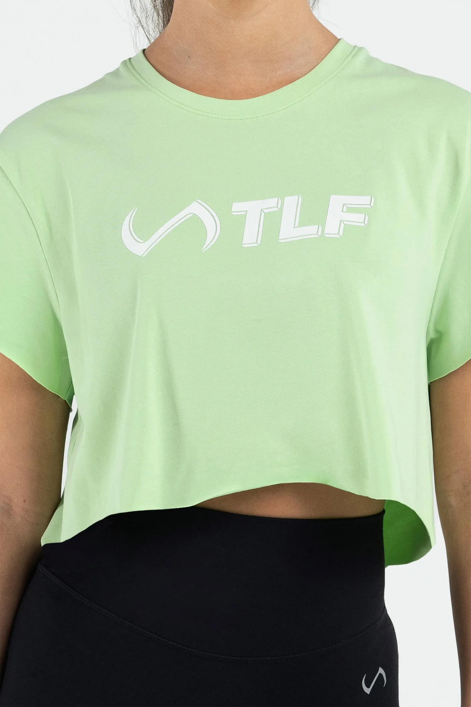 3-D Oversized Gym Crop Tee