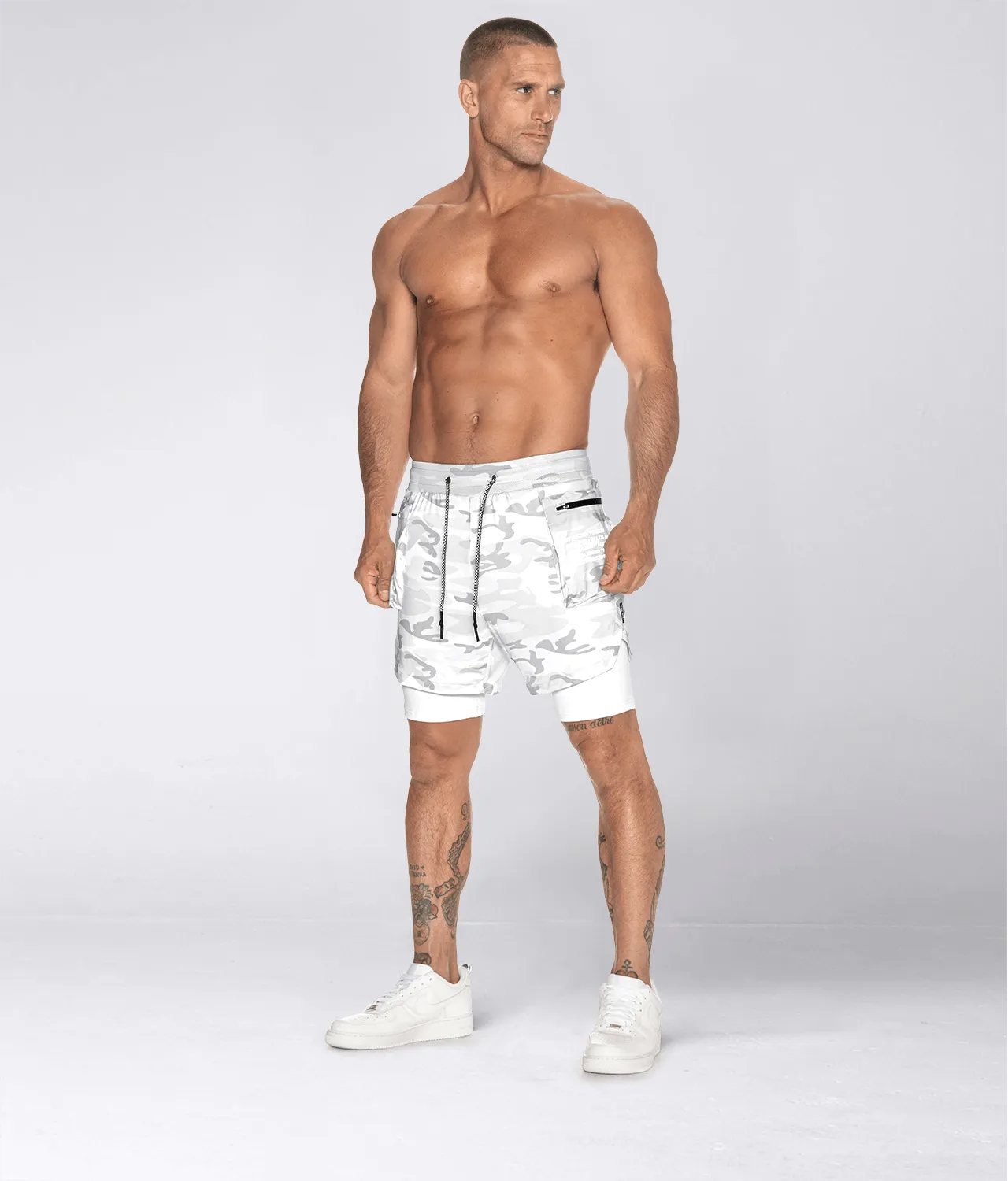 3600 . AirPro Regular-Fit Shorts - White Camo