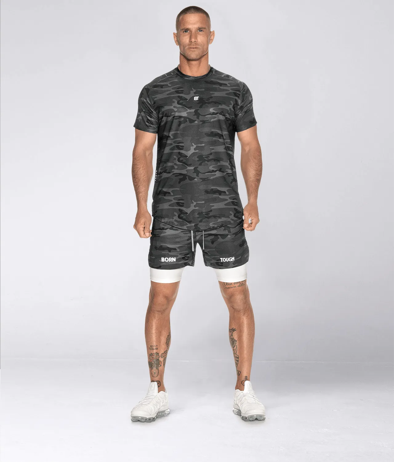 3700 . AirPro Regular-Fit Shorts - Grey Camo