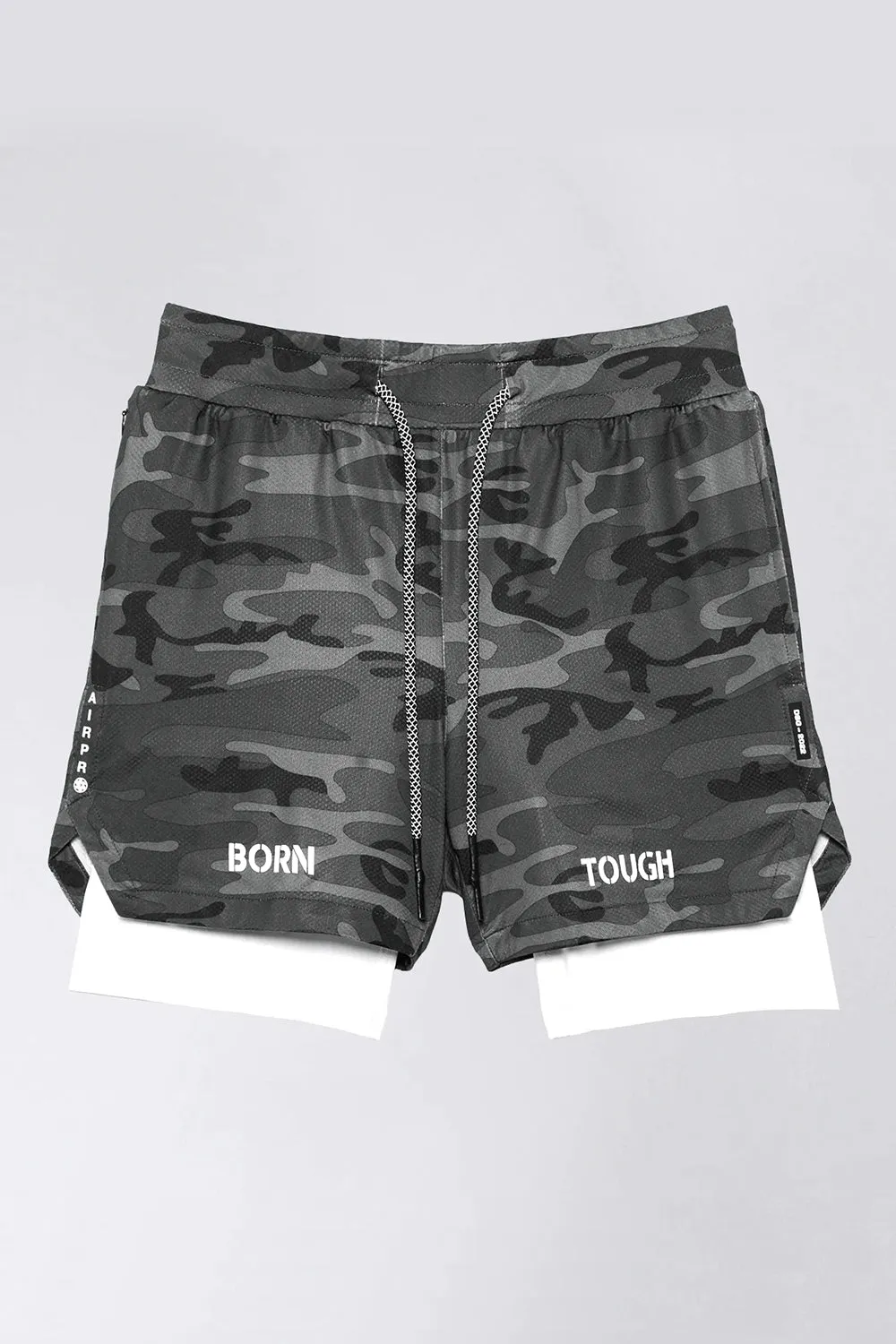 3700 . AirPro Regular-Fit Shorts - Grey Camo