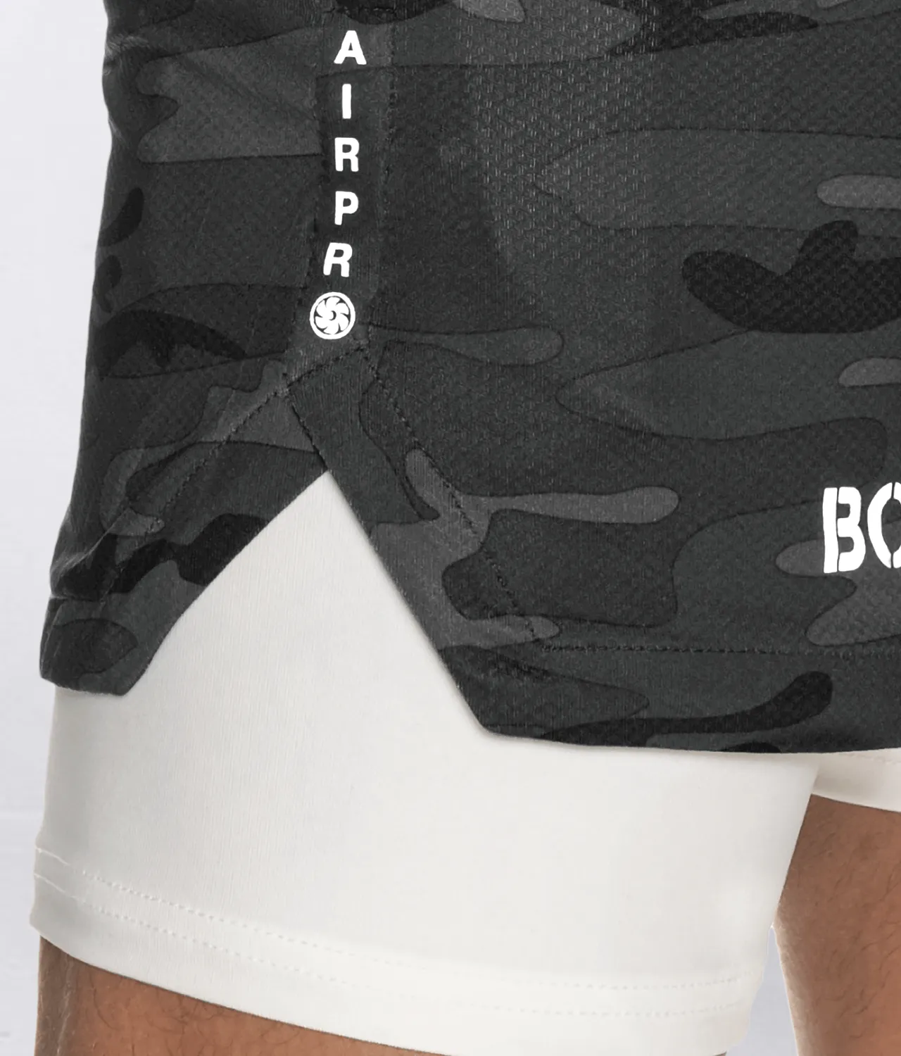 3700 . AirPro Regular-Fit Shorts - Grey Camo