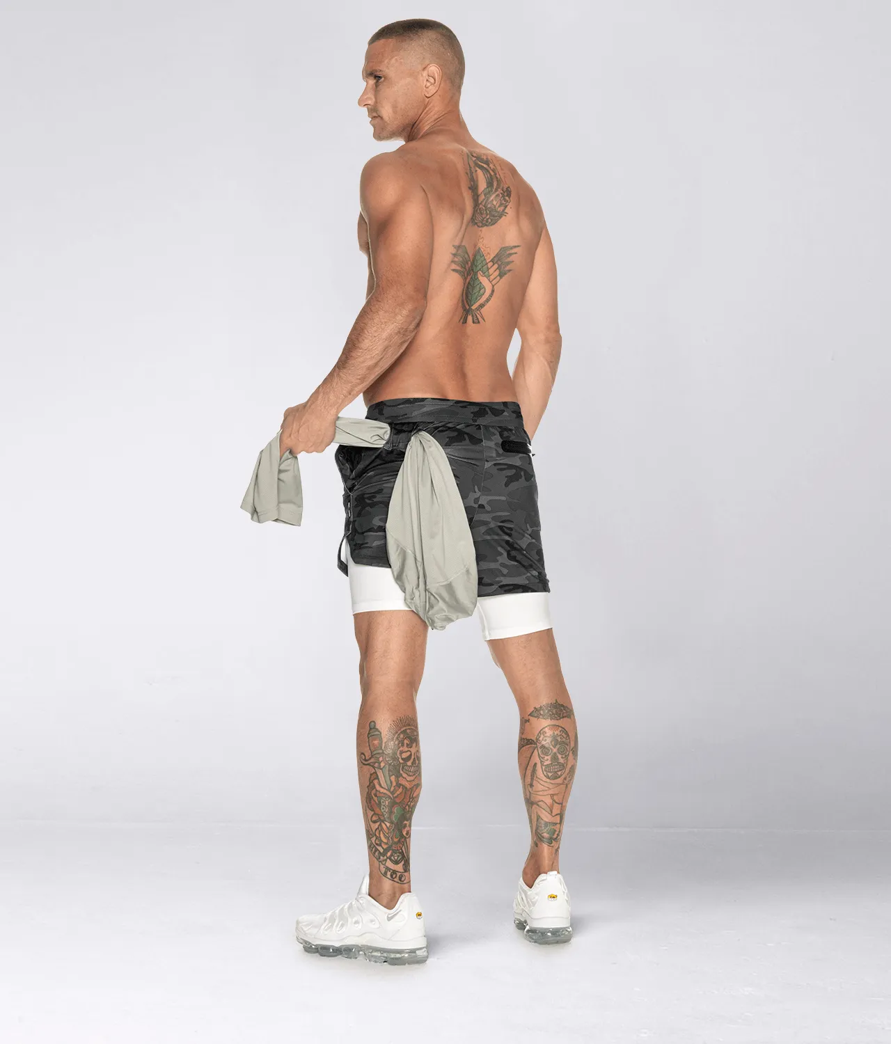 3700 . AirPro Regular-Fit Shorts - Grey Camo