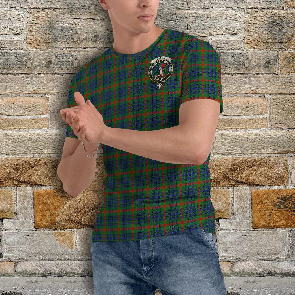 Aiton Tartan T-Shirt with Family Crest