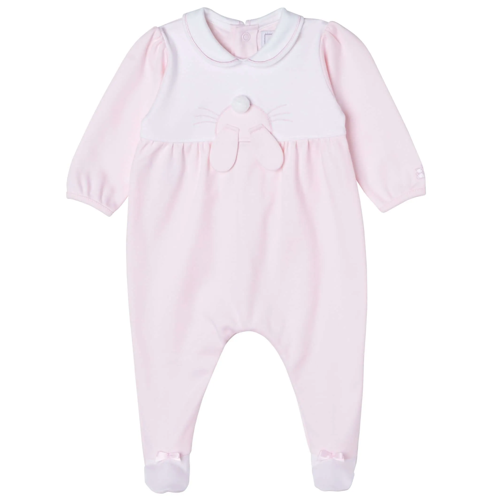 Baby Girls Pink Bunny Babygrow