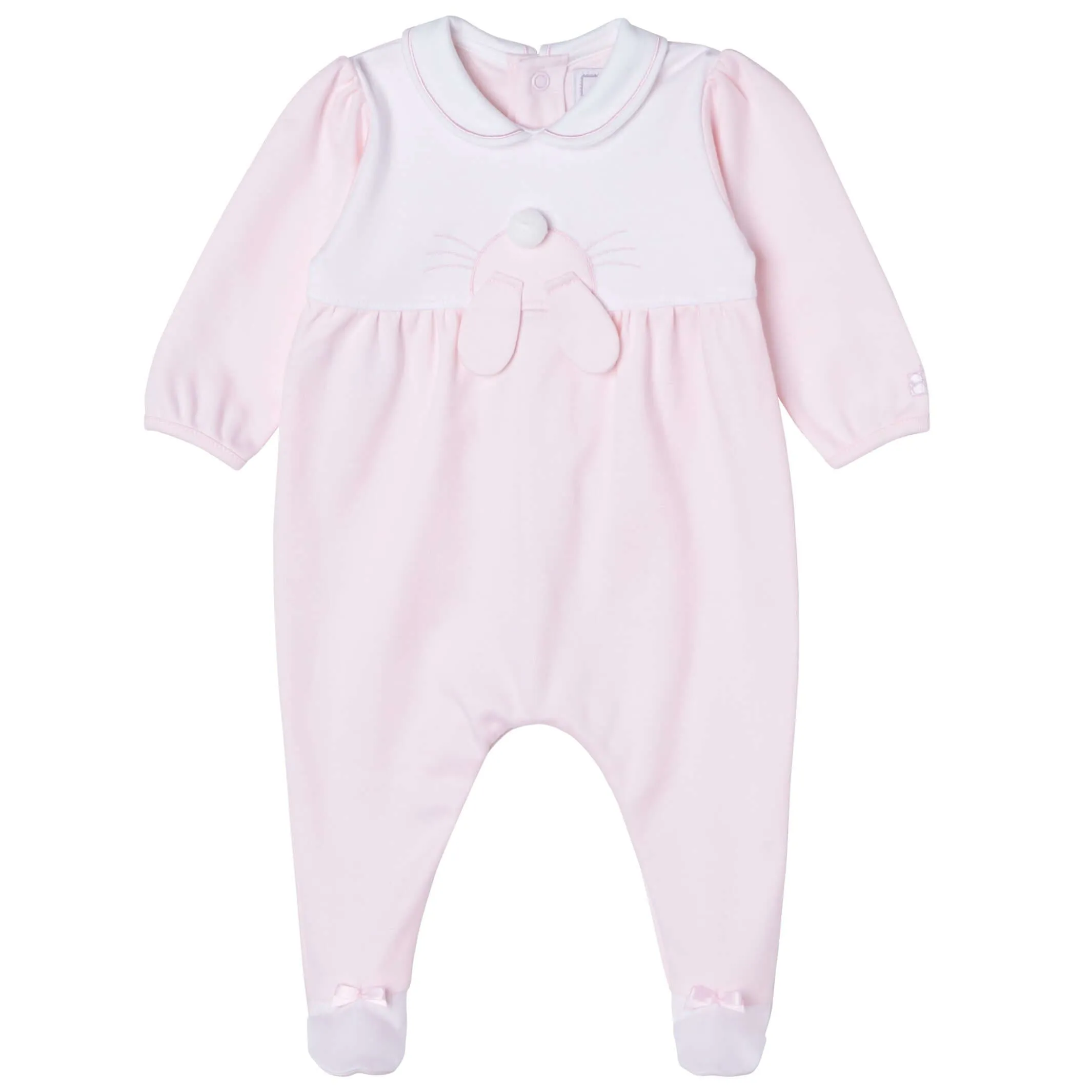 Baby Girls Pink Bunny Babygrow