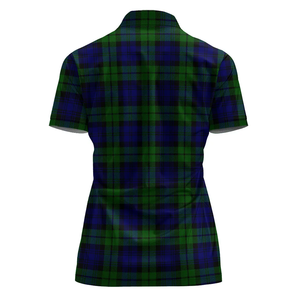 Bannatyne Tartan Polo Shirt with Family Crest For Women