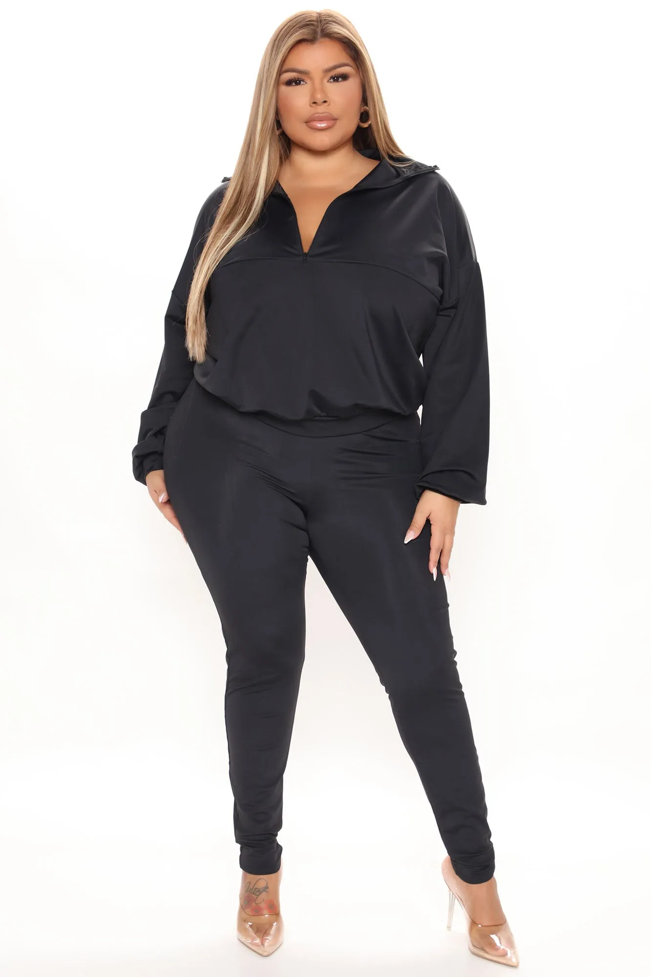 Between Me And You Legging Set - Black