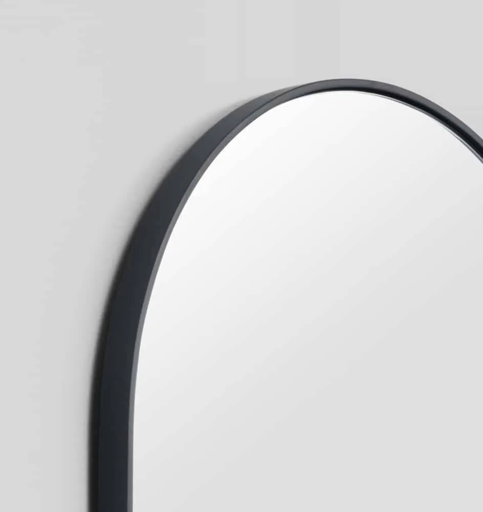 Bjorn Large Oval Mirror - Black