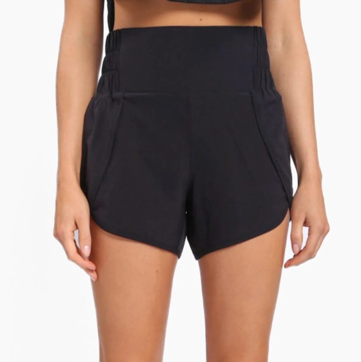 Black Running Shorts