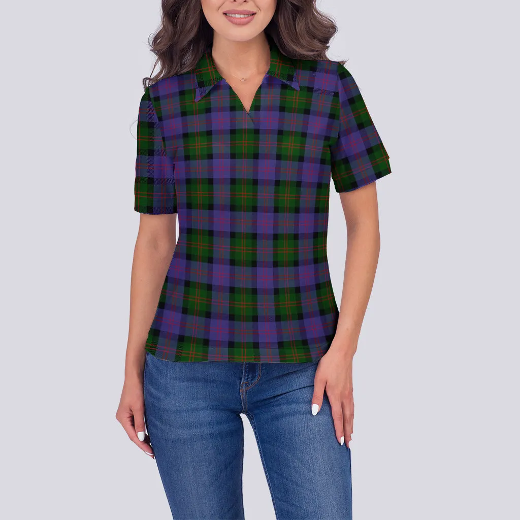 Blair Modern Tartan Polo Shirt For Women