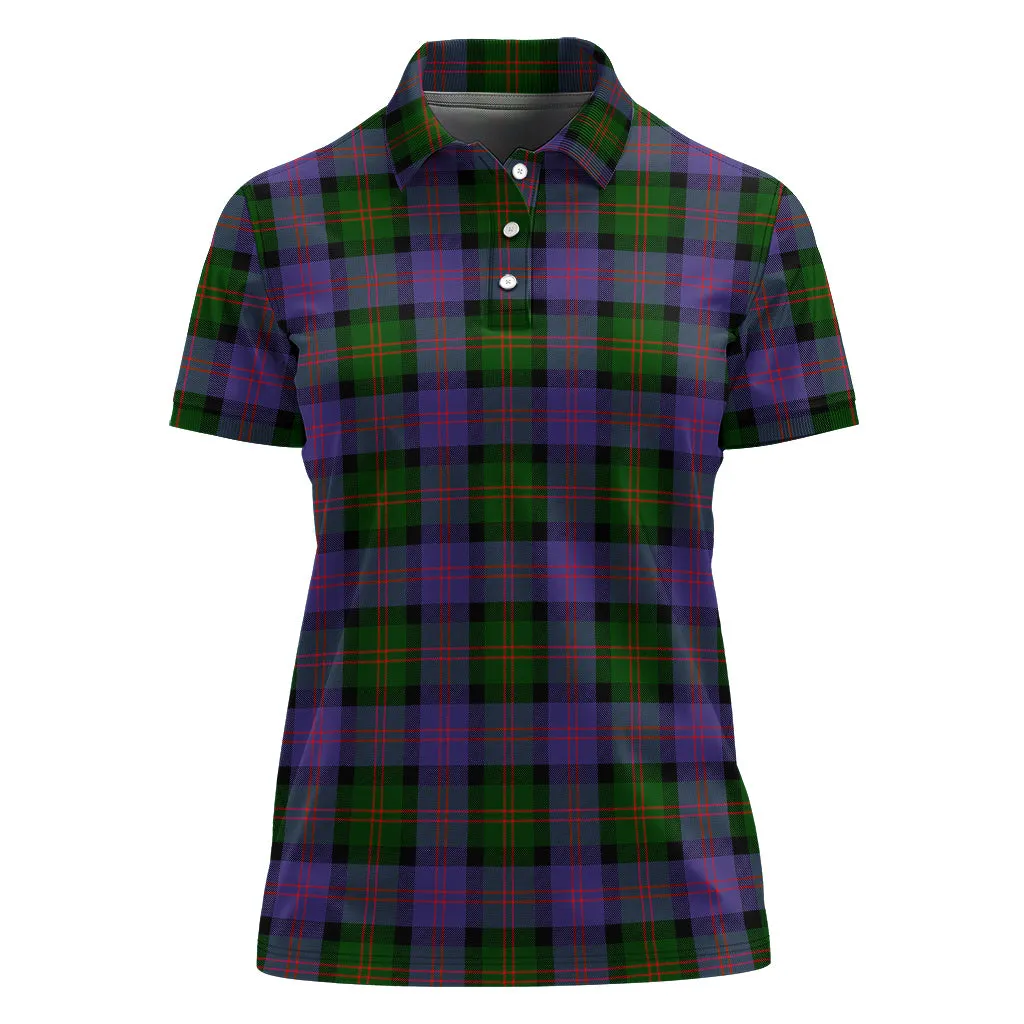 Blair Modern Tartan Polo Shirt For Women