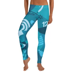 Blue Freestyle Leggings