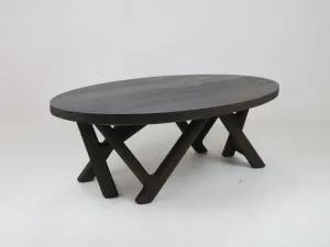 Brauden Coffee Table in Mahogany Smoked Black