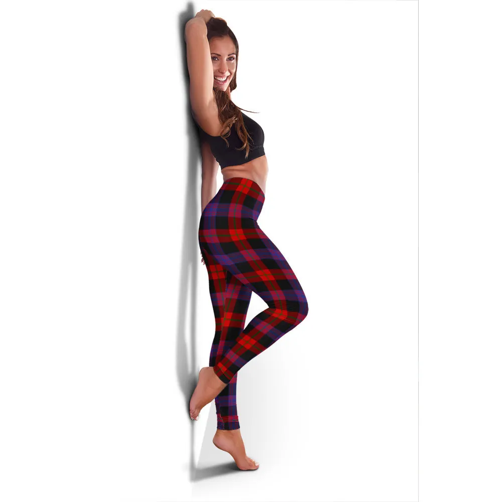 Broun Modern Tartan Womens Leggings