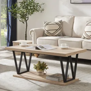 Coffee Table Black & Beige- CT-4500