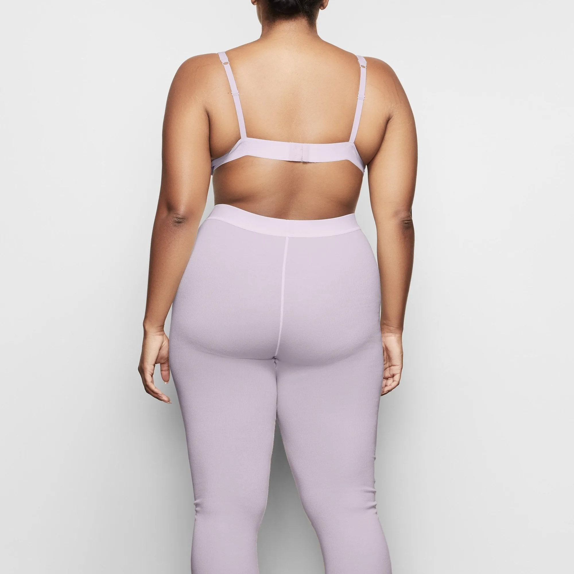 COTTON RIB LEGGING | IRIS MICA