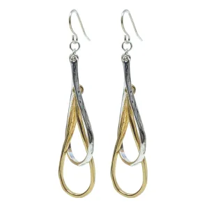 Double Hoop Teardrop Earrings