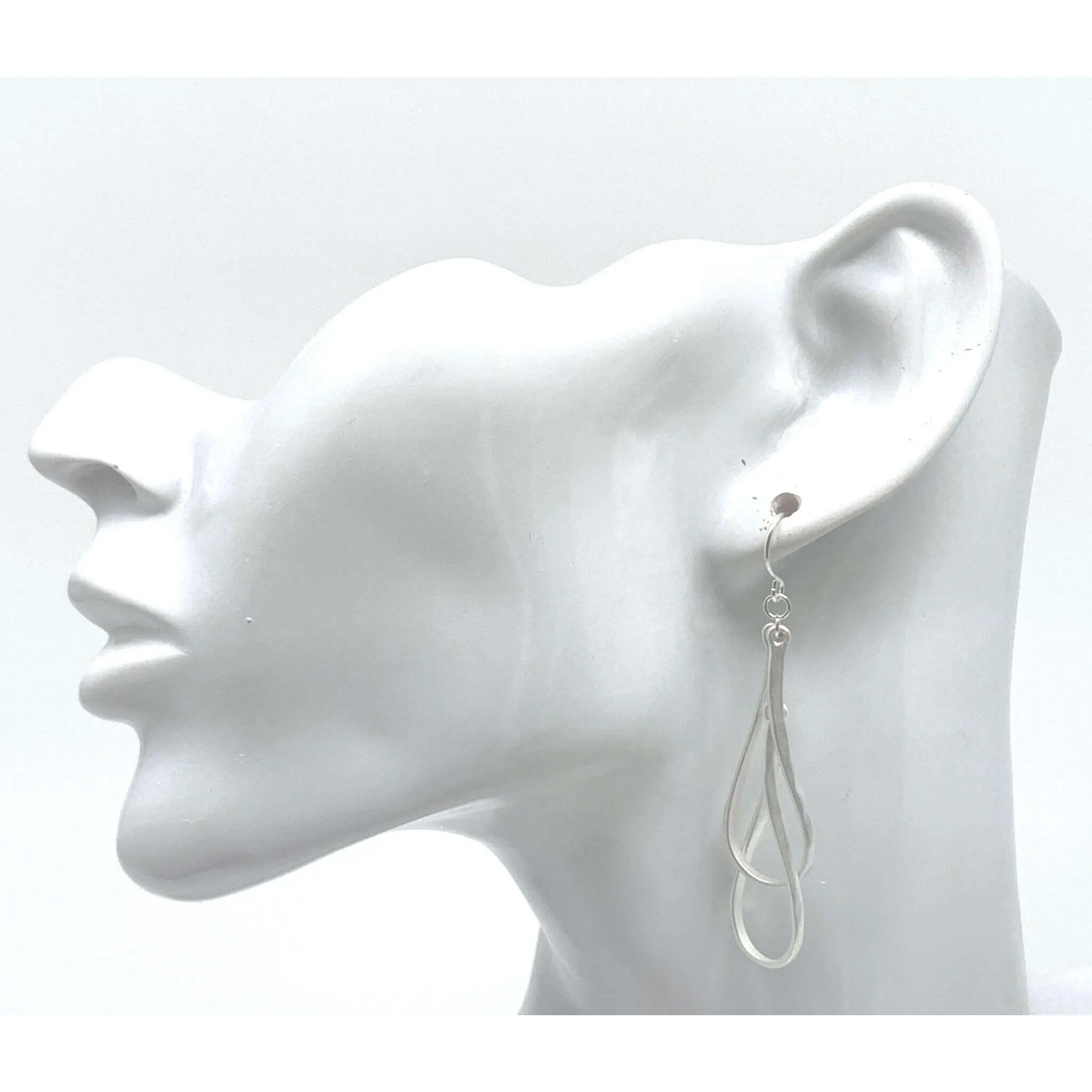 Double Hoop Teardrop Earrings