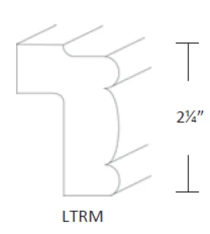 EB22-LTRM Elegant Dove Decorative Light Rail Molding