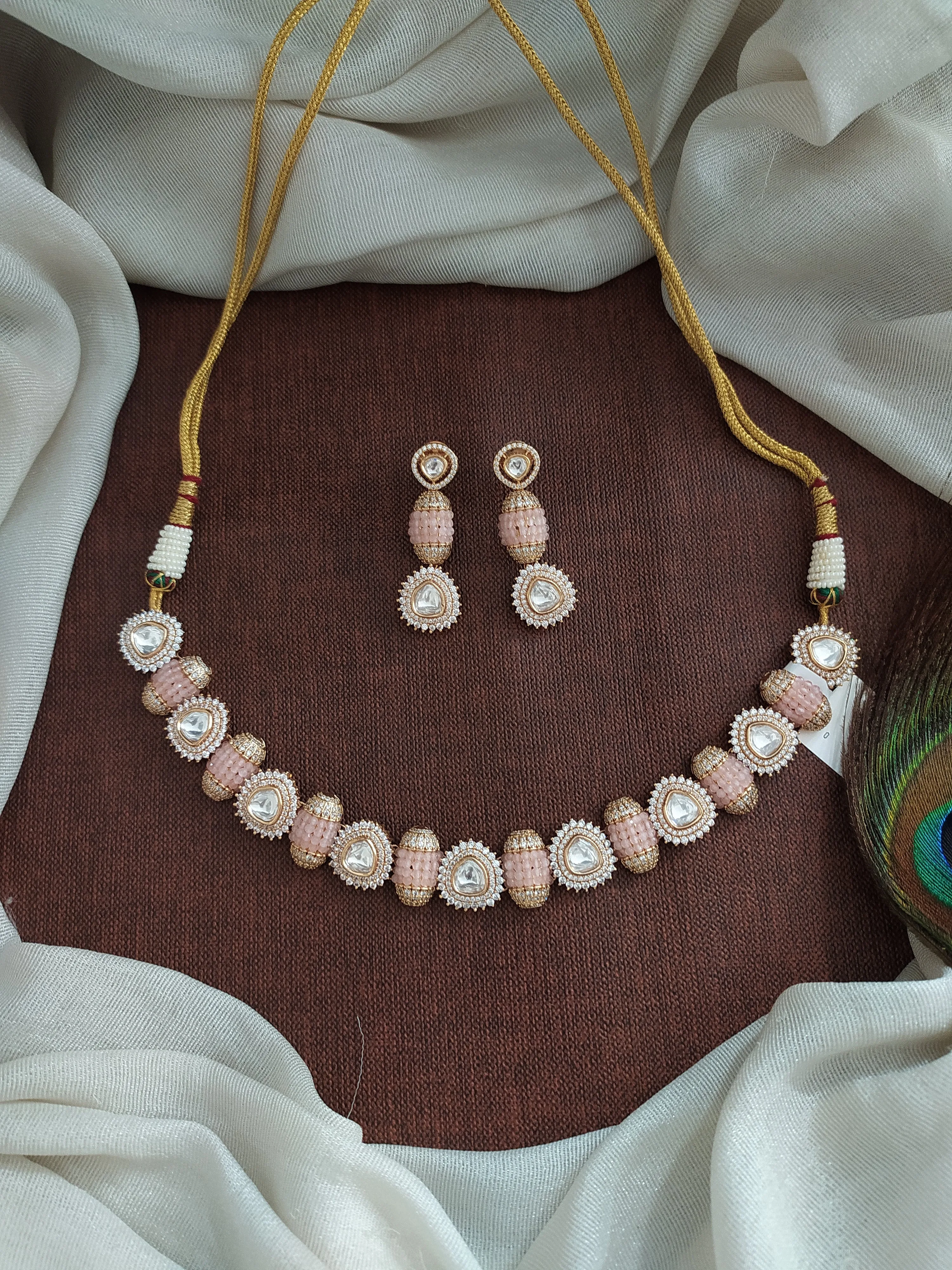 Elegant Kundan Necklace Set