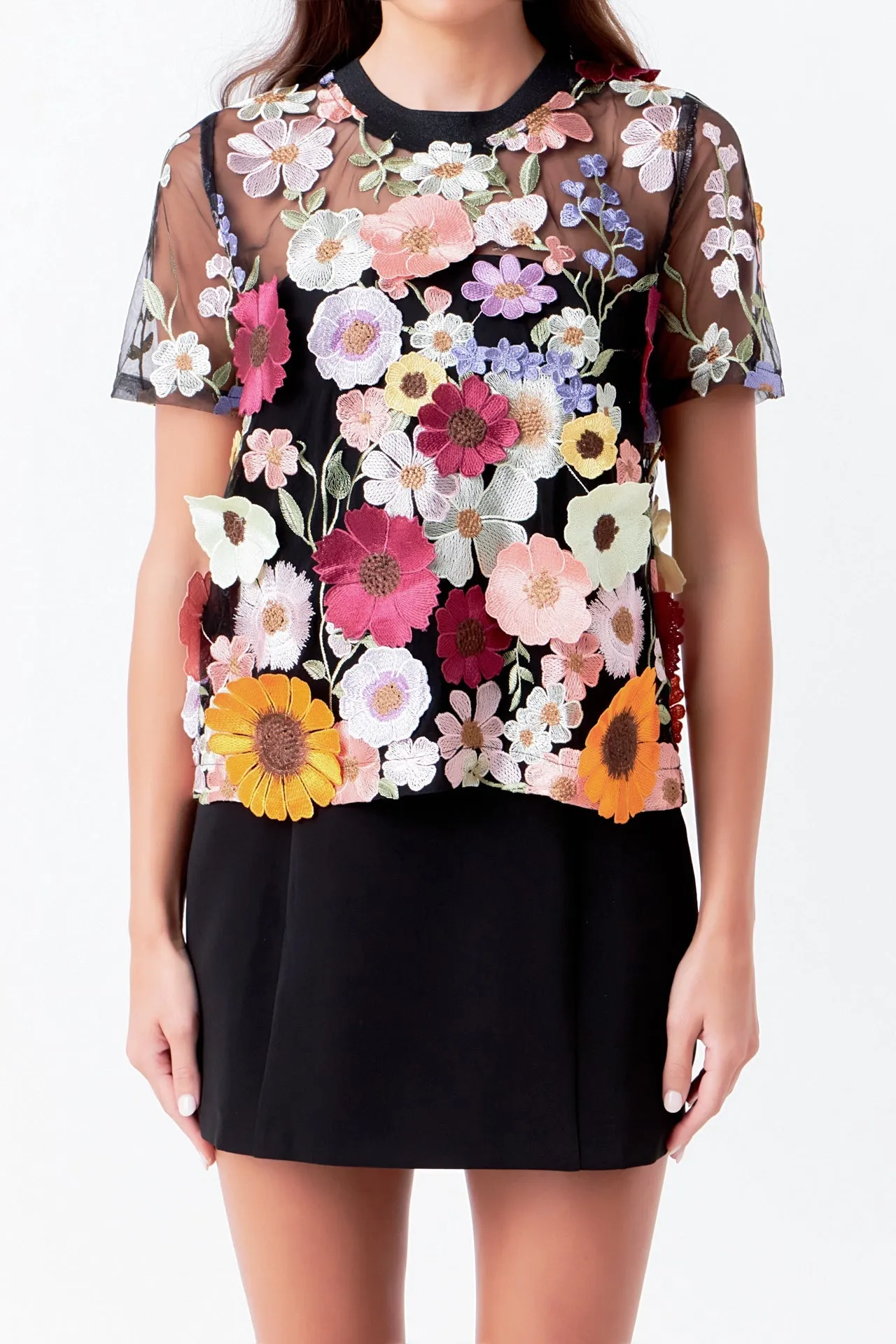 Endless Rose - Floral Embroidered Top