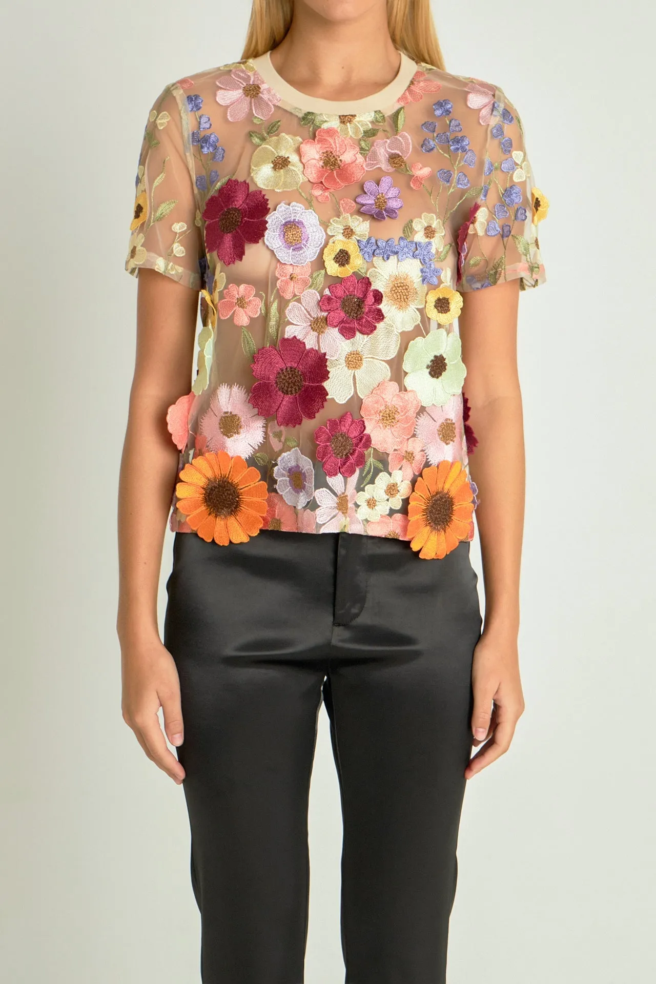 Endless Rose - Floral Embroidered Top