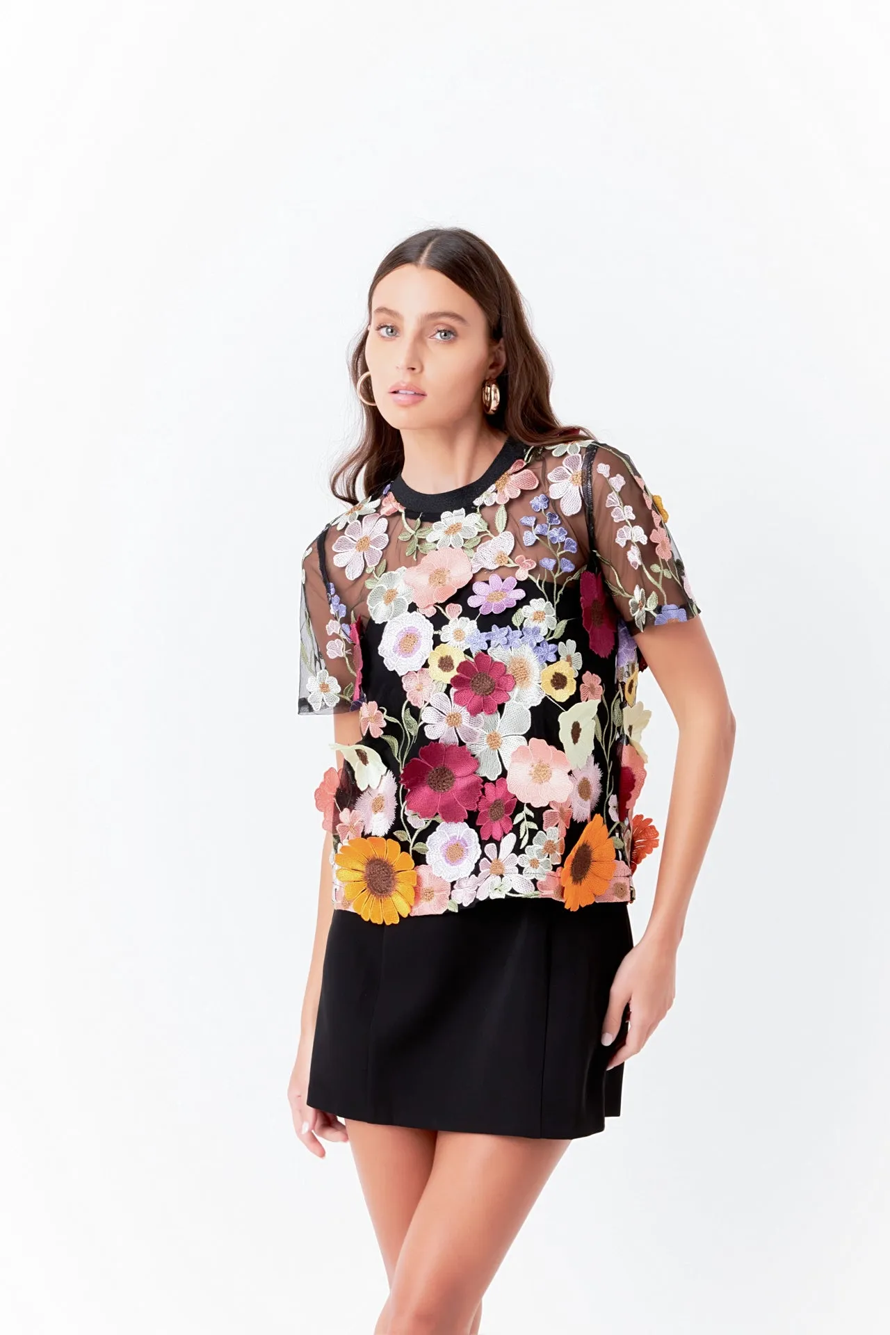 Endless Rose - Floral Embroidered Top