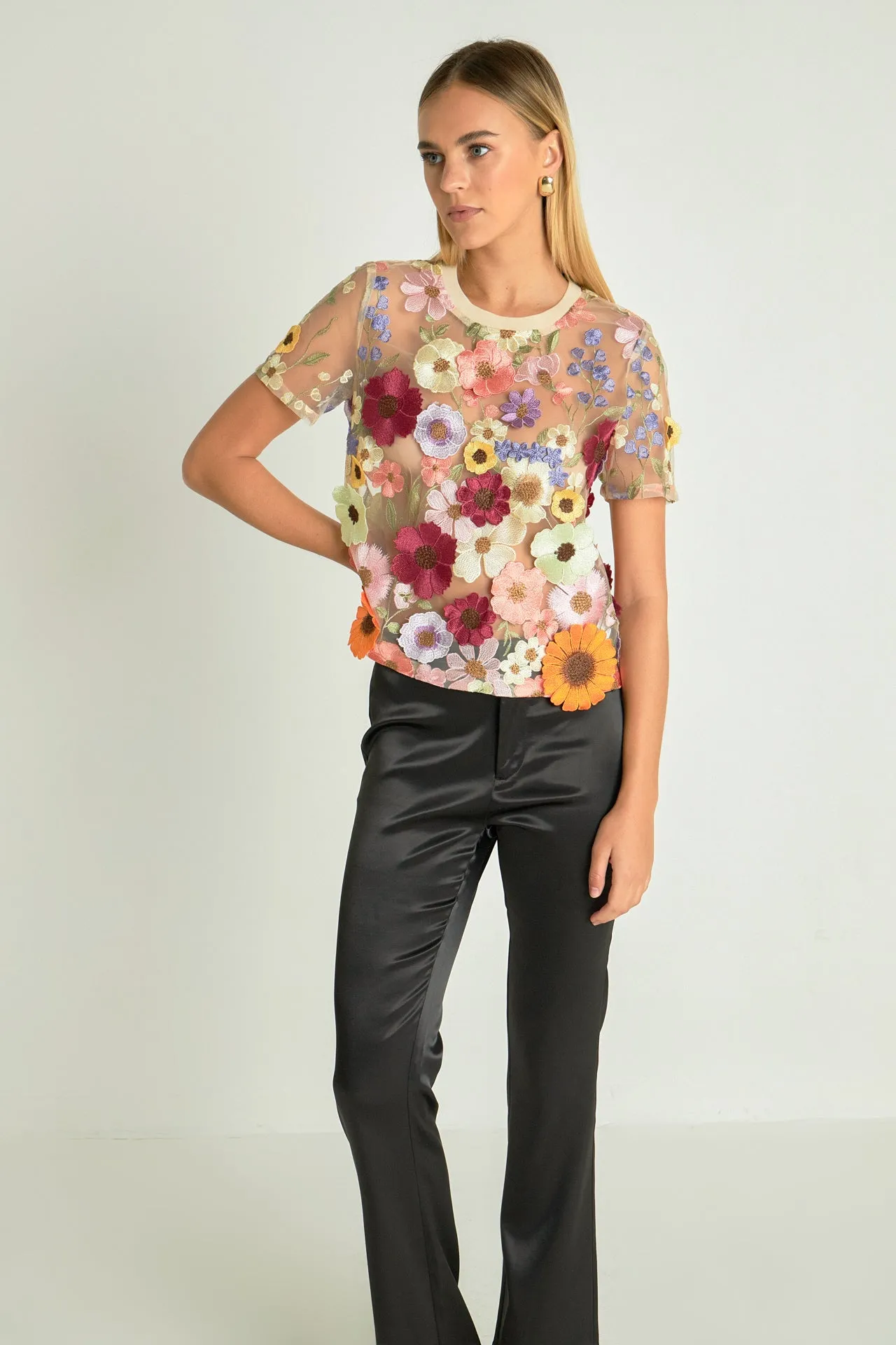 Endless Rose - Floral Embroidered Top