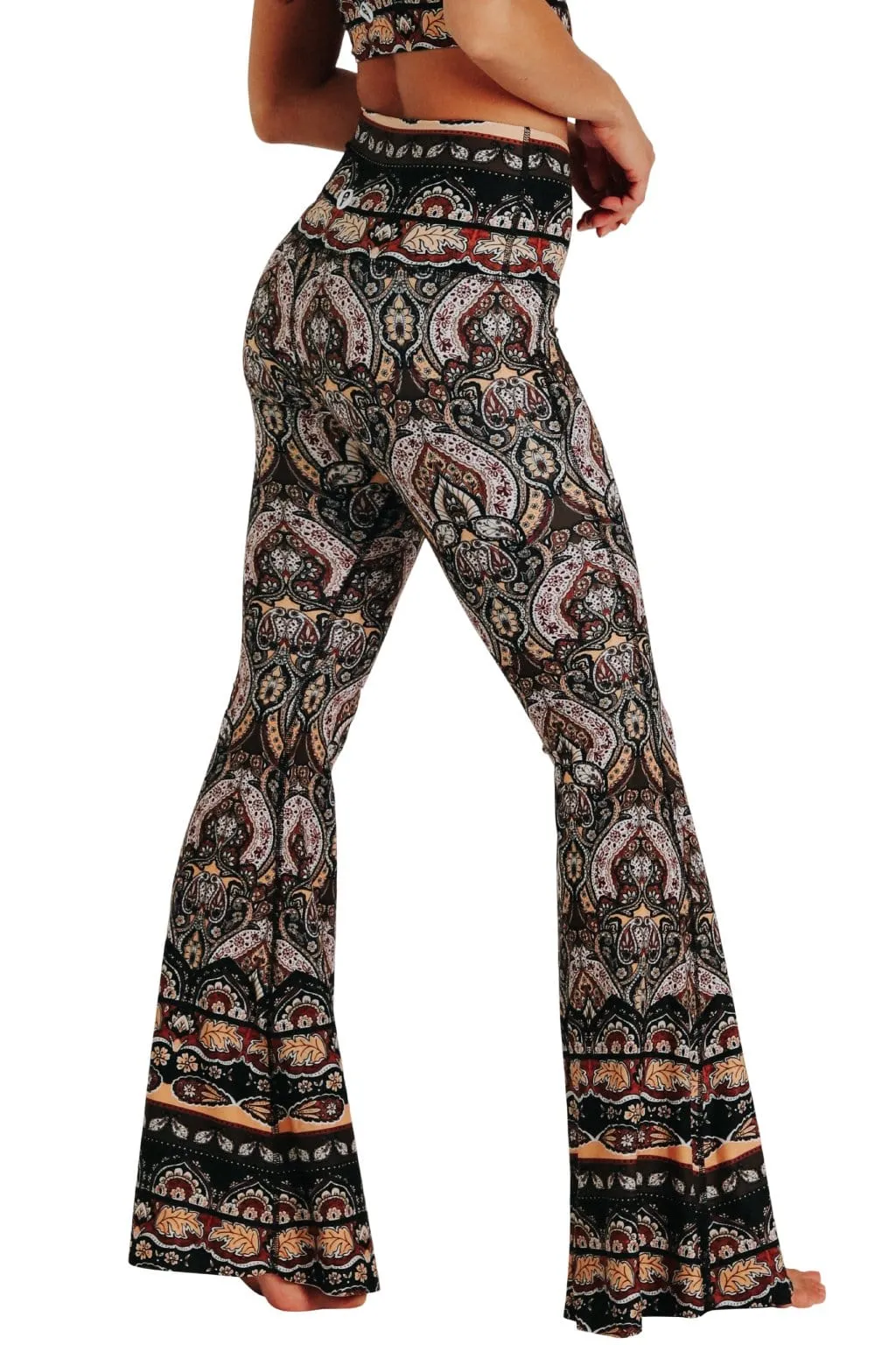 Espresso Yourself Printed Bell Bottoms