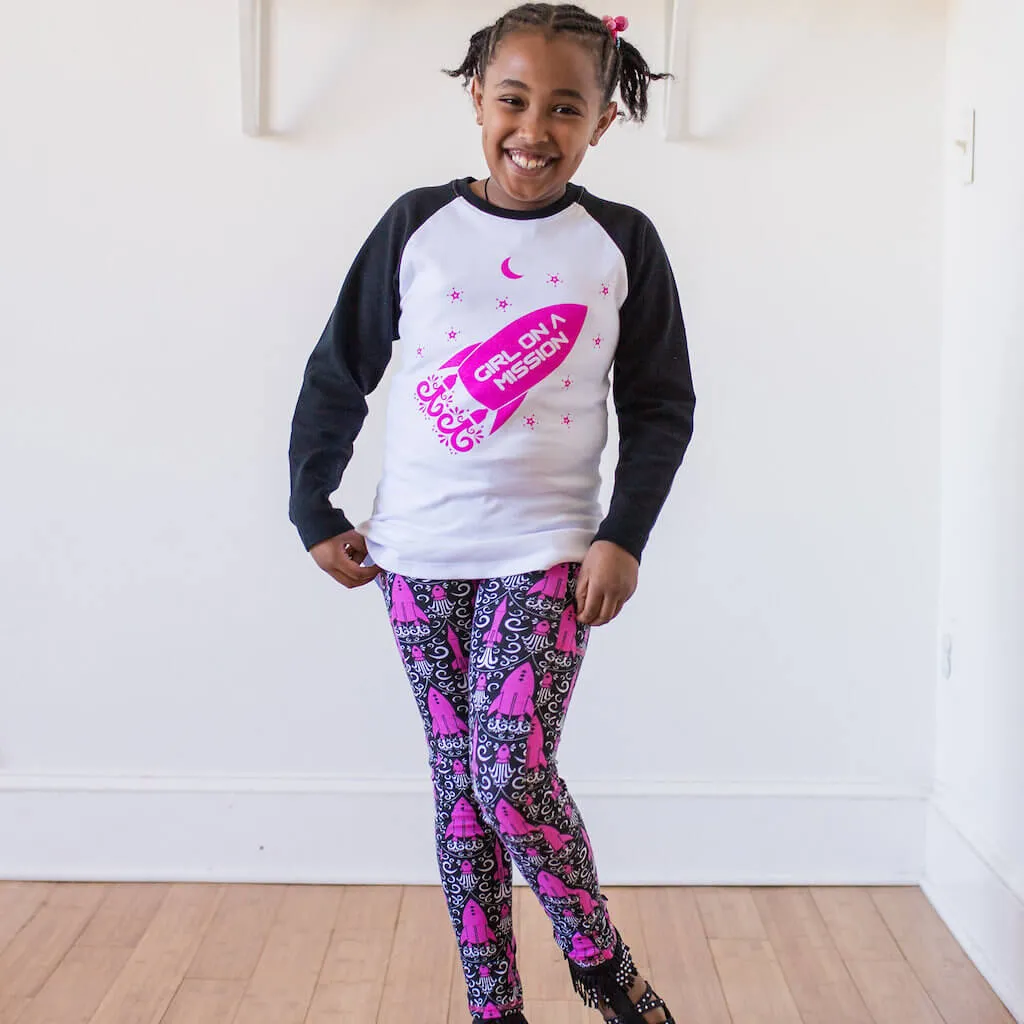 “Fleur-de-Liftoff” Rockets Leggings with Pockets