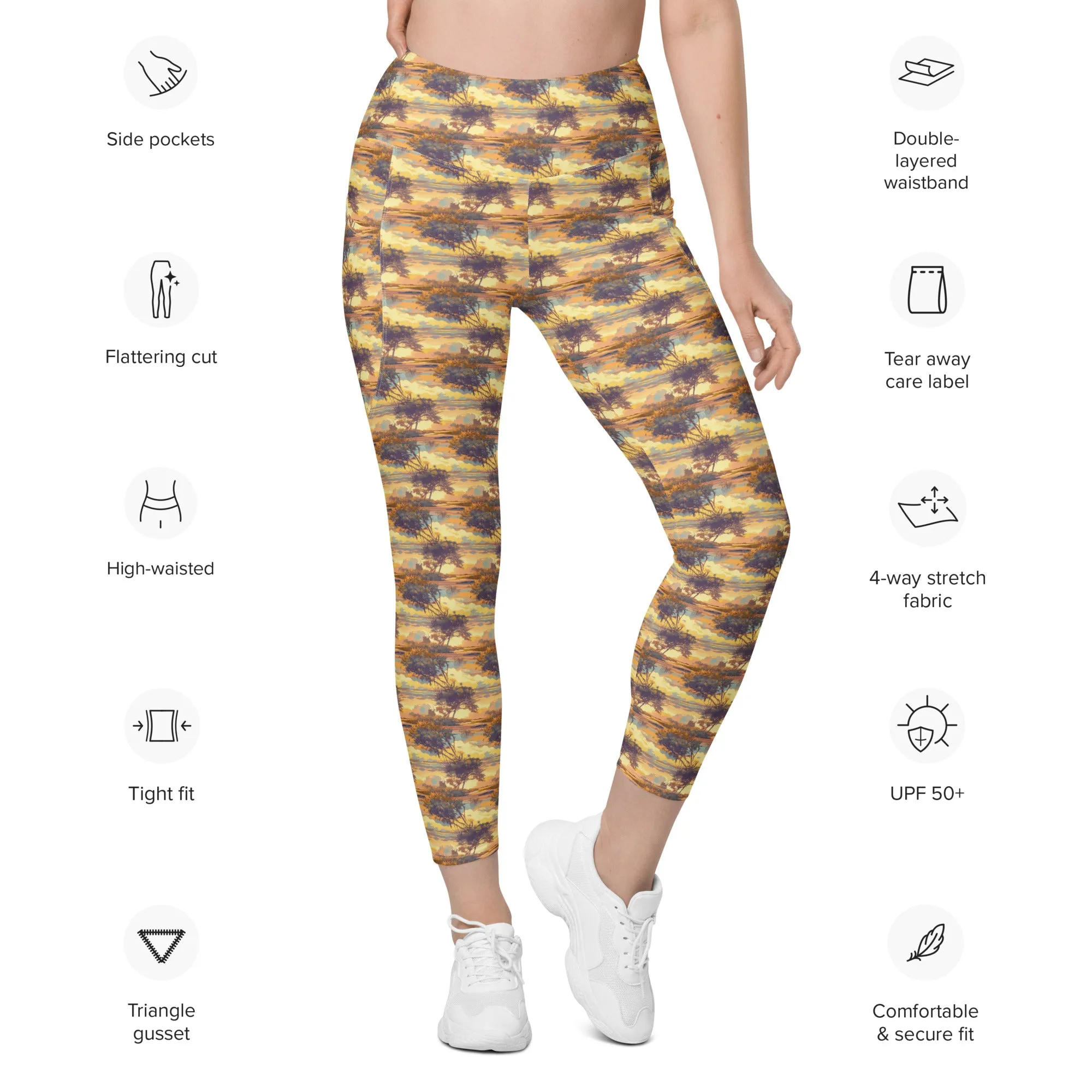 Florida Firesky- Leggings with pockets