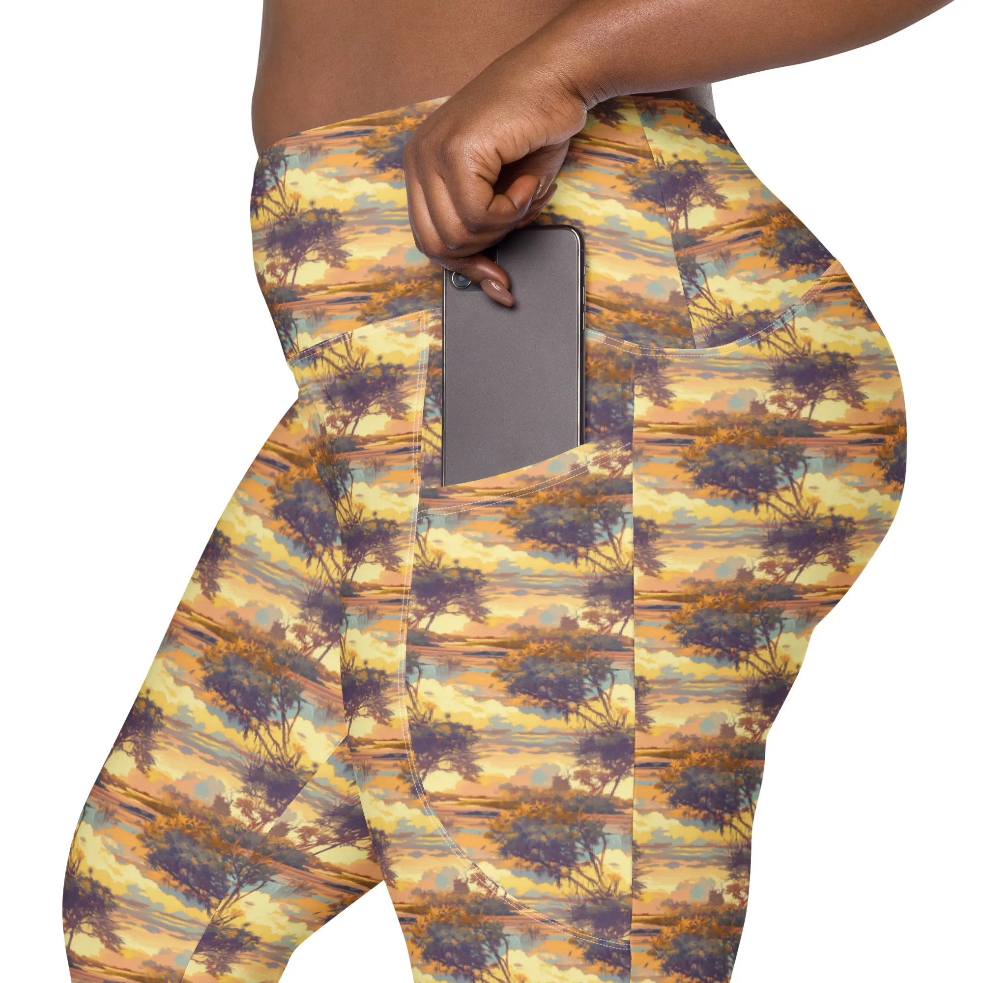 Florida Firesky- Leggings with pockets