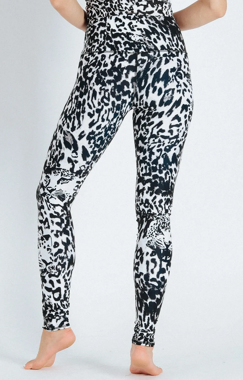 Ghost Leopard Printed Yoga Leggings