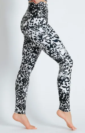 Ghost Leopard Printed Yoga Leggings