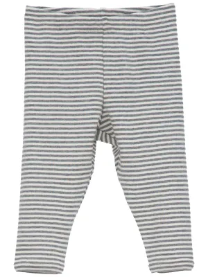 Grey Ecru Stripe Leggings