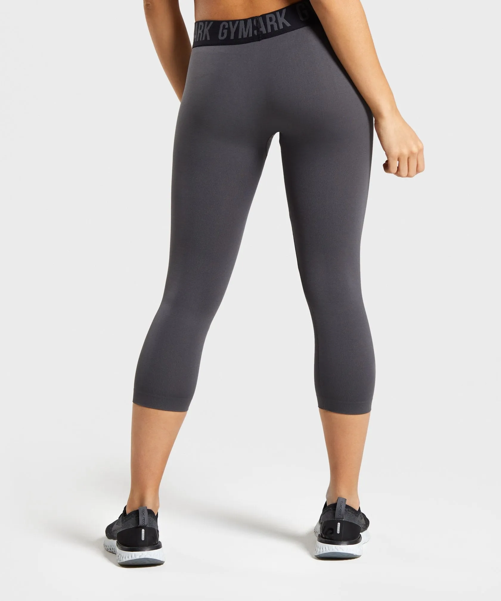 Gymshark Fit Cropped Leggings - Charcoal/Black