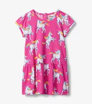 Hatley Baby Girls Unicorn Sky Dance Gathered Dress