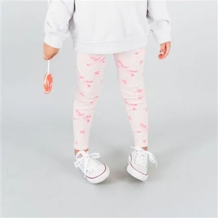 Kira Kids Infant & Toddler Girls Pink Unicorn Organic Cotton Leggings