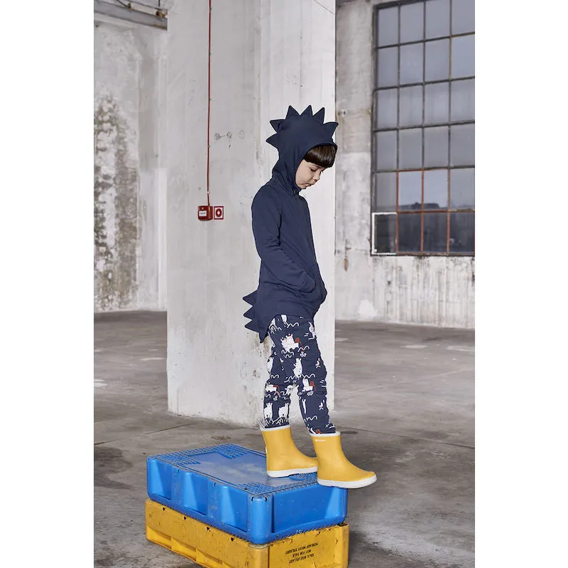 Kukukid Pocket Pants Navy Blue Polar Bear