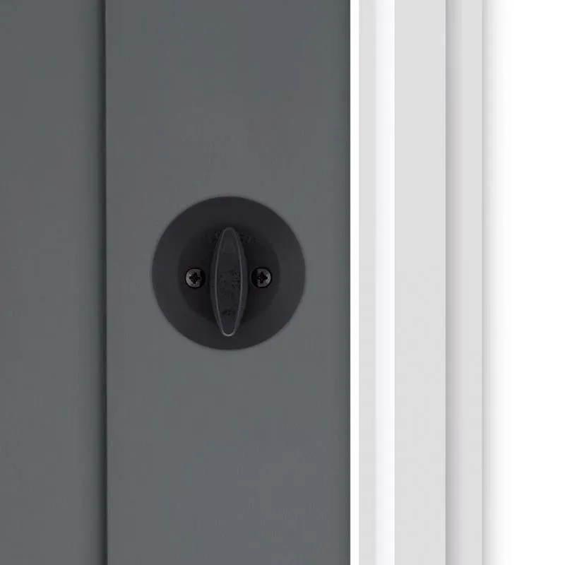 Kwikset Matte Black SmartKey Deadbolt 2-3/4 in.