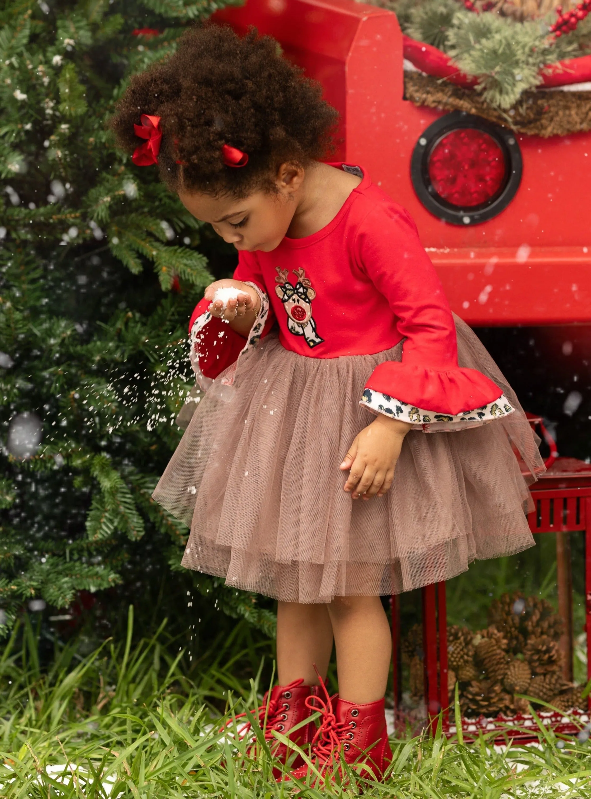 Lead The Way Reindeer Tutu Dress