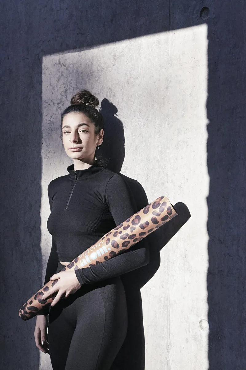 Leopard Print Travel Yoga Mat