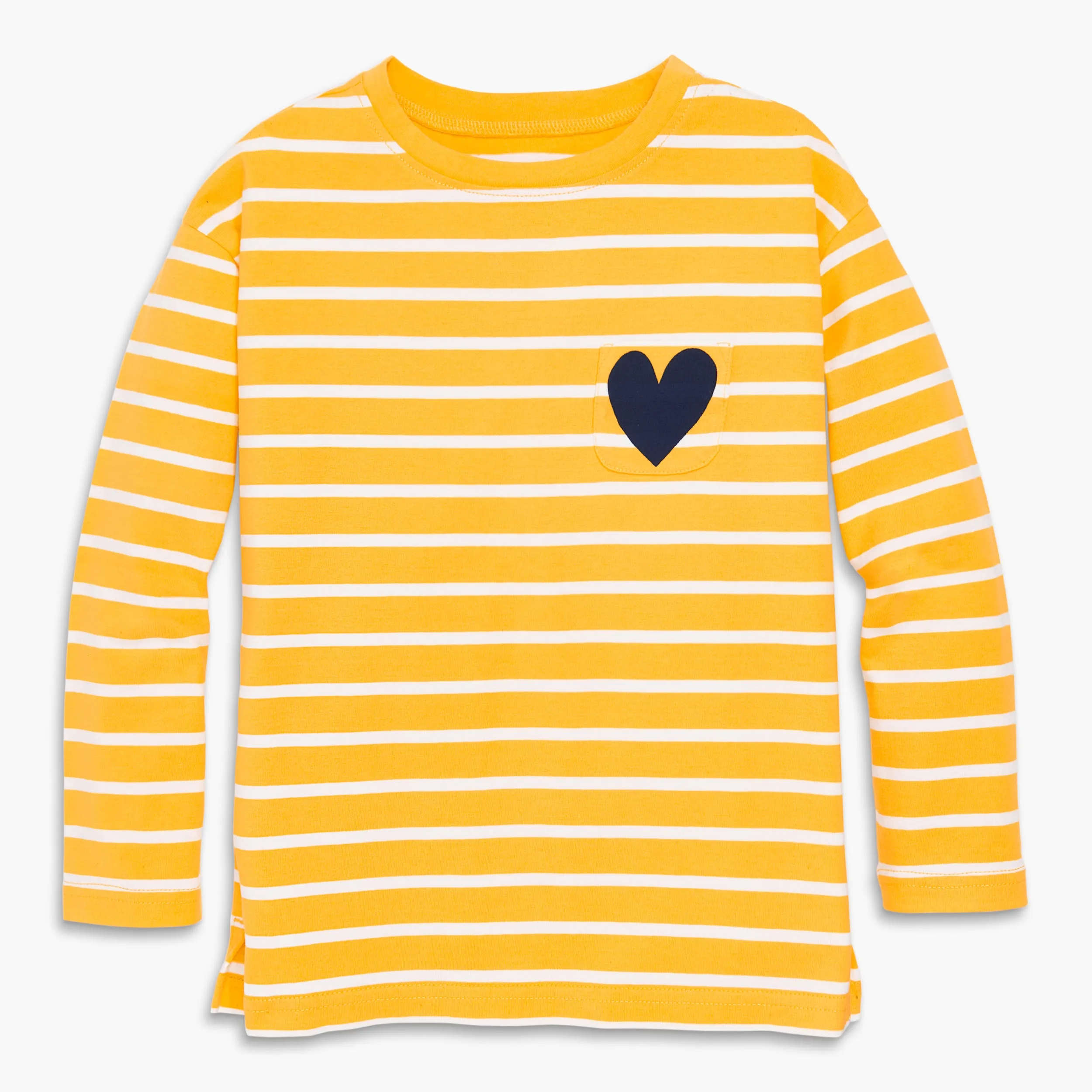 Long sleeve legging tee in heart stripe