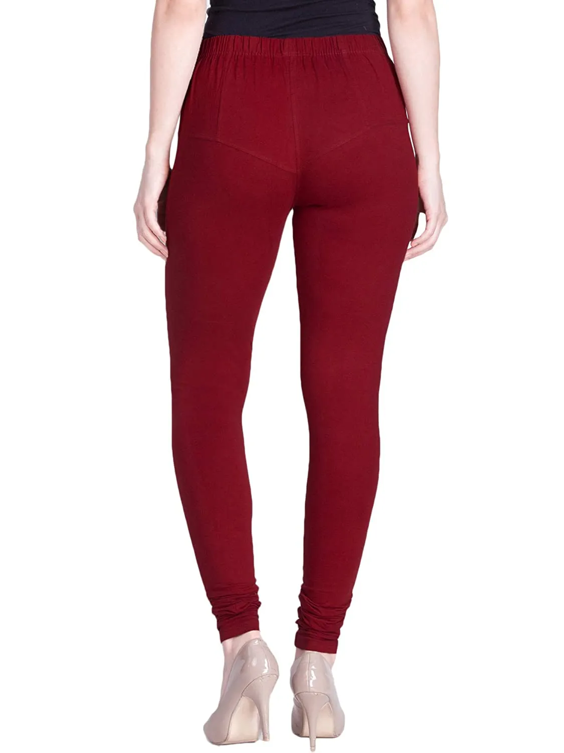 Lux Lyra Maroon Churidar Leggings free Size for Ladies