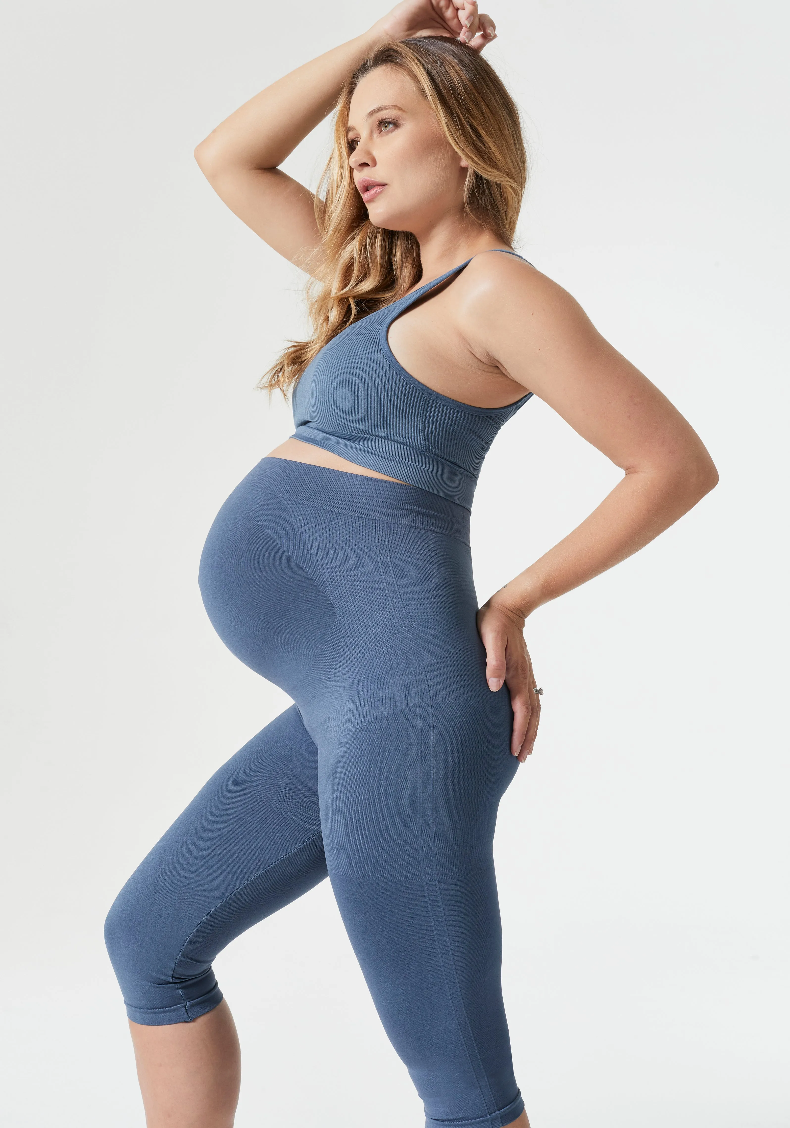 Maternity Belly Support Capri Leggings