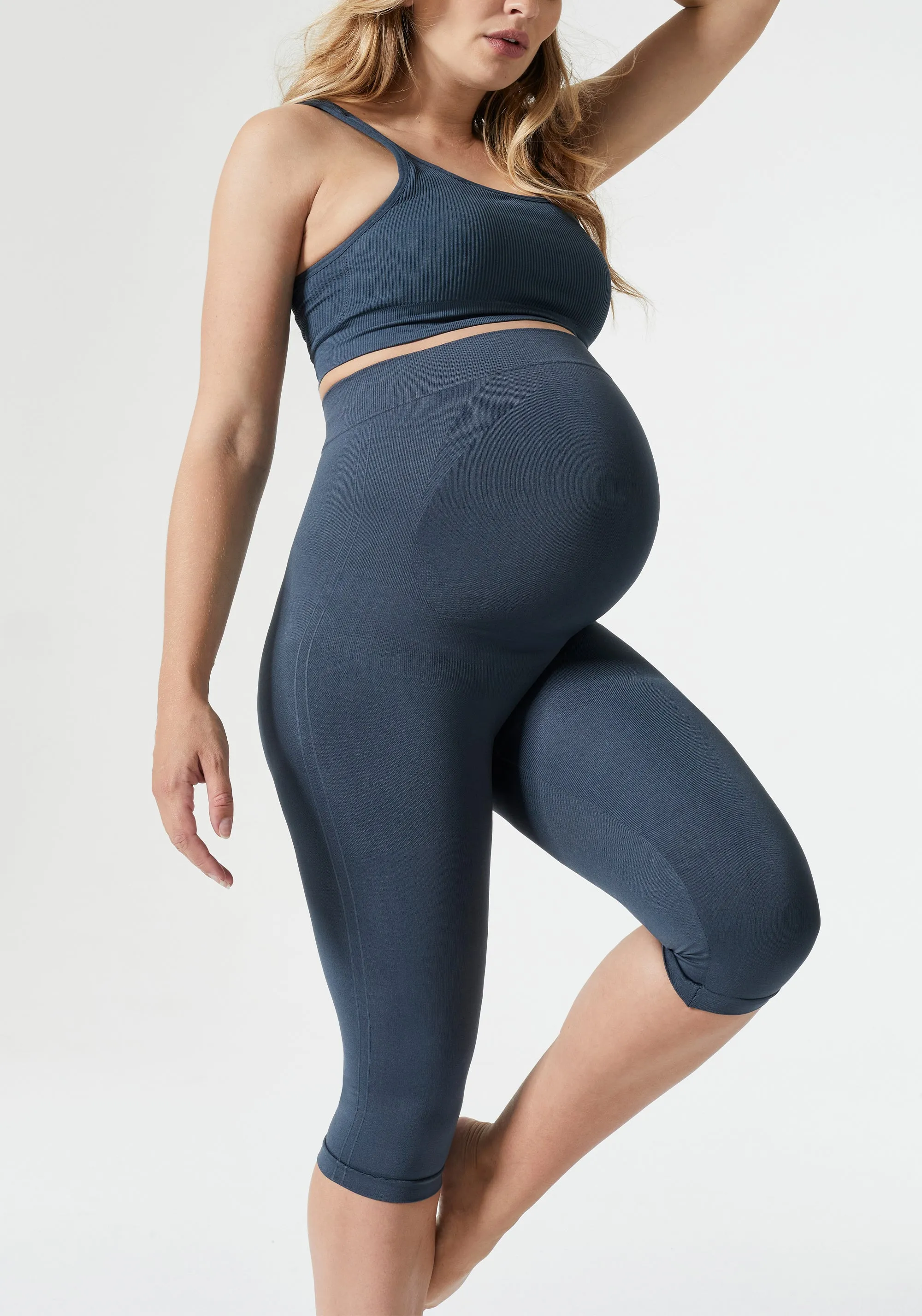 Maternity Belly Support Capri Leggings