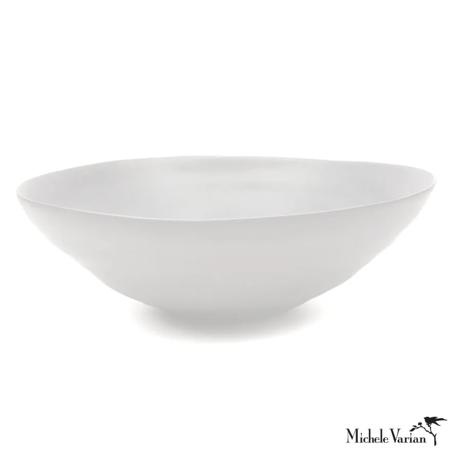 Matte Porcelain Serving Bowl White - Extra Large