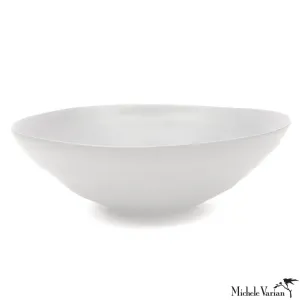 Matte Porcelain Serving Bowl White - Extra Large