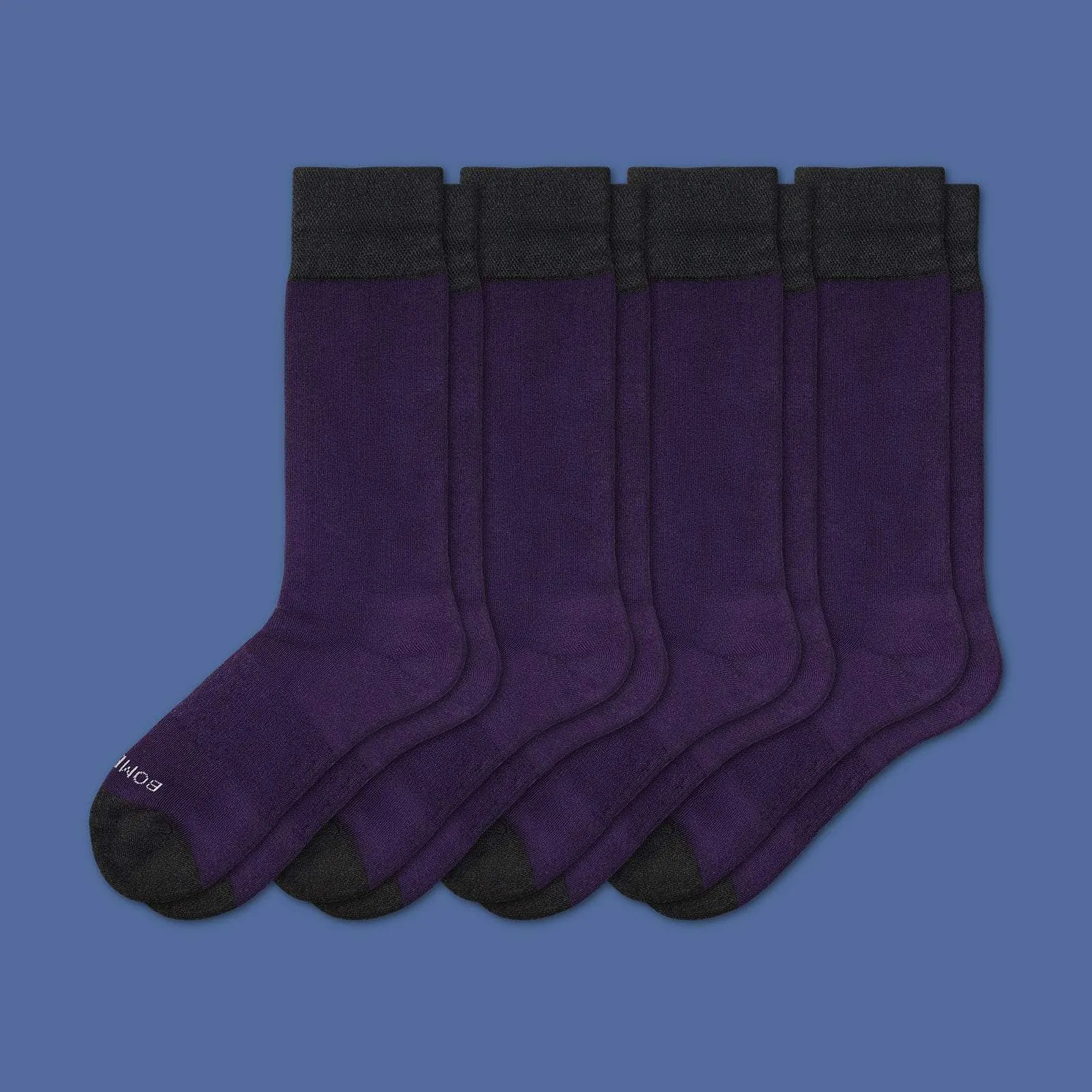 Men's Dress Over the Calf Solid Sock 4-Pack