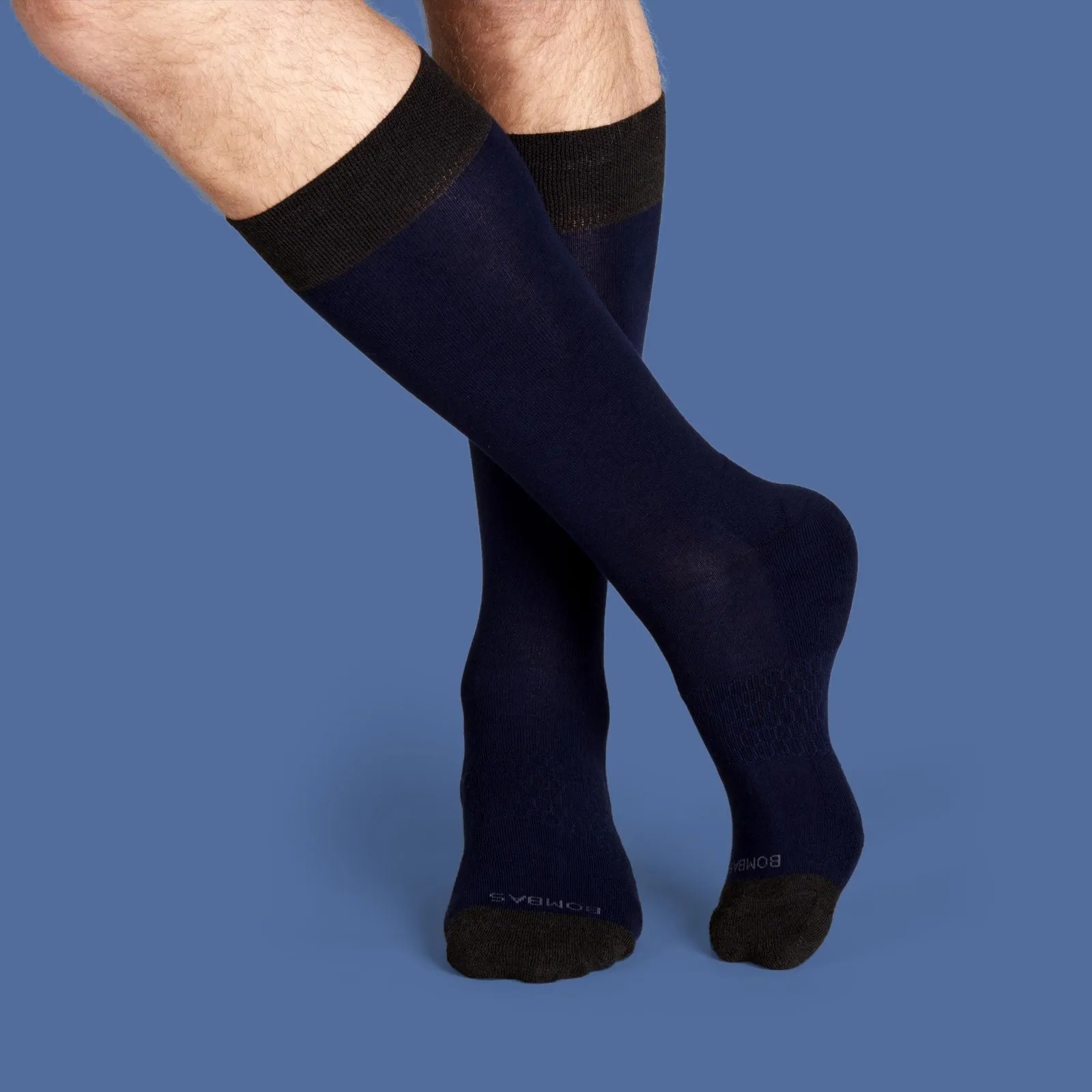 Men's Dress Over the Calf Solid Sock 4-Pack